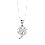 LOVE TREE .25 Carat round cut Lab grown Diamonds in 925 silver necklace| by WOKE