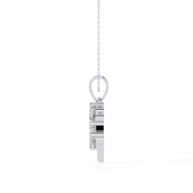 LOVE TREE .25 Carat round cut Lab grown Diamonds in 925 silver necklace| by WOKE