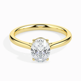 .51 carat oval LGD ring | Lab grown ring in 14K gold | Certified Lab grown diamonds