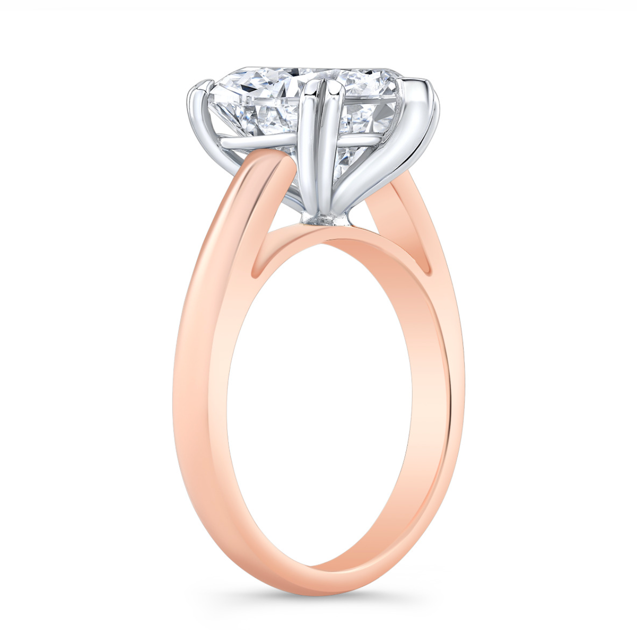 8 Ct Heart oval hidden halo moissanite ring | Moissanite ring in 9K gold | GRA certified moissanites