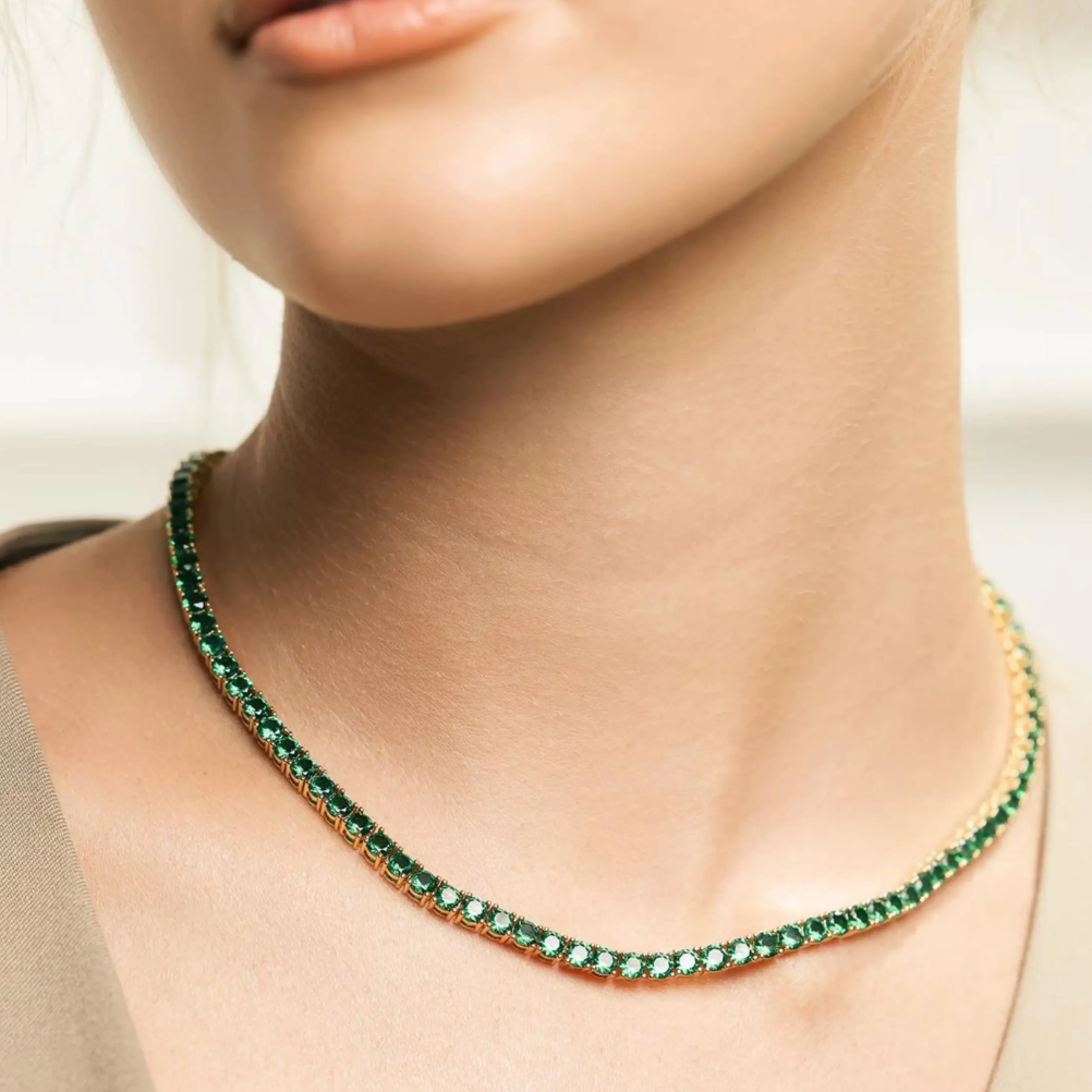 3MM TENNIS CHAIN EMERALD