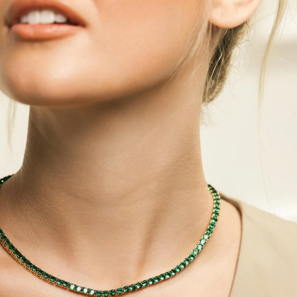 3MM TENNIS CHAIN EMERALD