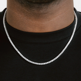 Certified Moissanite Tennis chain | Silver/14k Gold | By WOKE