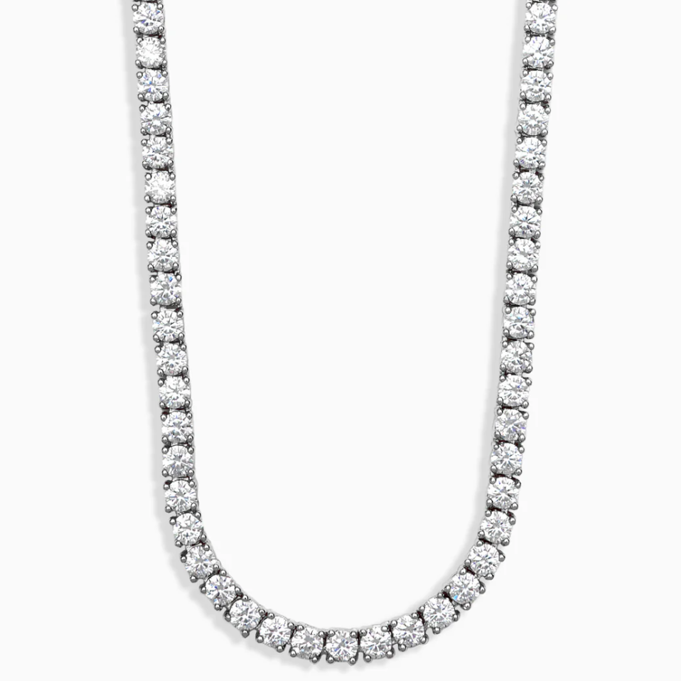 Certified Moissanite Tennis chain | Silver/14k Gold | By WOKE
