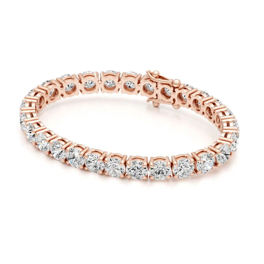 (1CT Each) Moissanite Tennis Bracelets Round cut | 925 Silver (6.5MM)