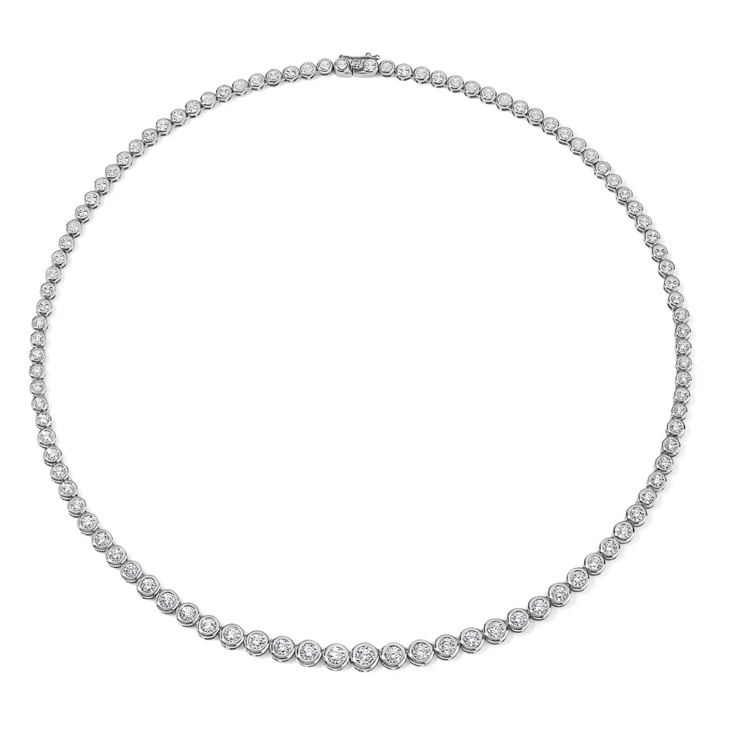 22 Carats Moissanite Round cut tennis chain | 925 Silvers