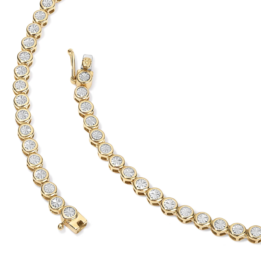 22 Carats Moissanite Round cut tennis chain | 925 Silvers