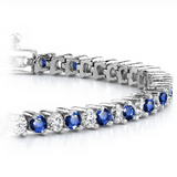WOKE™ LAB Sapphires 925 silver bracelets | BY WOKE