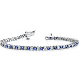 WOKE™ LAB Sapphires 925 silver bracelets | BY WOKE