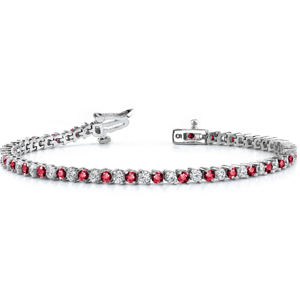 WOKE™ LAB Ruby 925 silver bracelets
