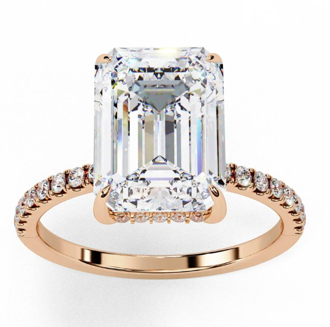 1.20 Carat VVS-EF Lab grown diamond ring in 14K Gold