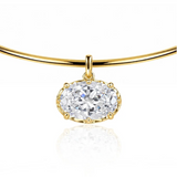East West 3 Carats oval collar! WOKE exclsuive.