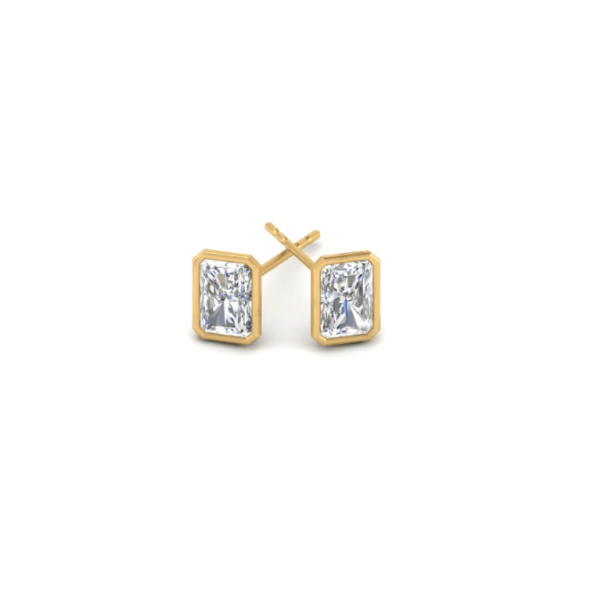 VVS-EF Lab grown diamond studs | 925 sterling silver/ 14k Gold | IGI certified