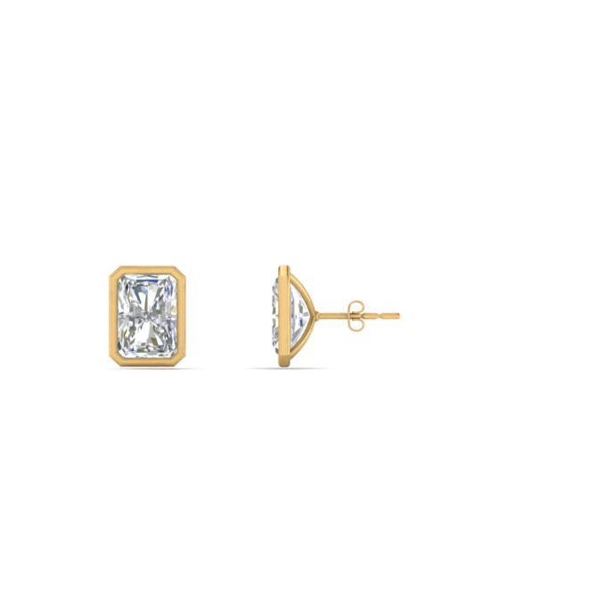 VVS-EF Lab grown diamond studs | 925 sterling silver/ 14k Gold | IGI certified