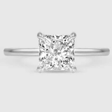 2 carat princess cut ring | Moissanite ring in gold and  925 sterling silver| GRA certified moissanites