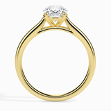 1 carat oval halo moissanite ring | Moissanite ring in 14k gold and 925 sterling silver| GRA certified moissanites