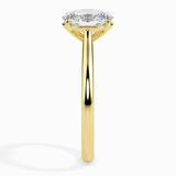 1 carat oval halo moissanite ring | Moissanite ring in 14k gold and 925 sterling silver| GRA certified moissanites