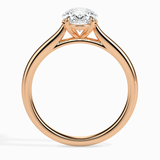 1 carat oval halo moissanite ring | Moissanite ring in 14k gold and 925 sterling silver| GRA certified moissanites