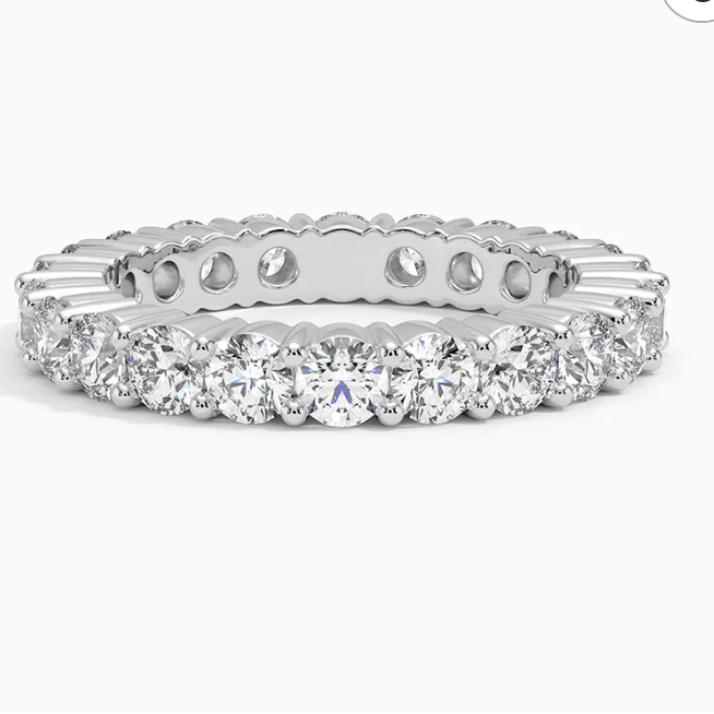 11.67 carat round cut stack ring | Moissanite ring in gold and  925 sterling silver| GRA certified moissanites