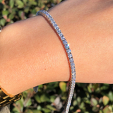 Certified moissanite Tennis Bracelets Round cut | 925 Silver (2MM-4MM)