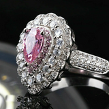 Pink coktail ring