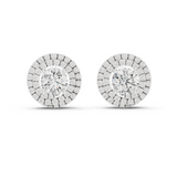 3.42 CT Round Moissanite Stud in 9K Gold/925 Silver | WOKE