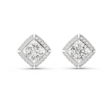 4.028 CT Round Cut Moissanite Studs in 9K Gold/925 Silver|WOKE