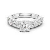 2 TCW Round Moissanite Ring in 9K Gold/925 Silver |WOKE