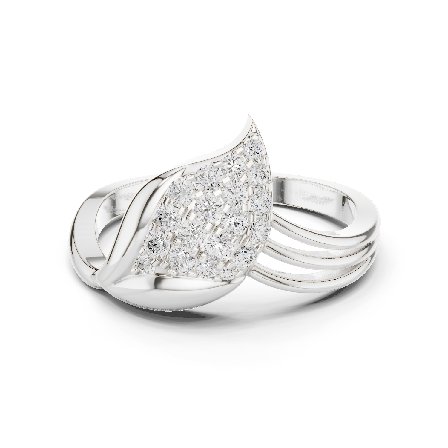0.288 CT Round Cut Moissanite Ring in 9K Gold/925 Silver |WOKE