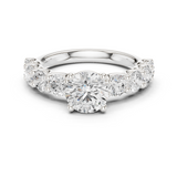 1.5 CT Round Moissanite Ring in 9K Gold/925 Silver |WOKE