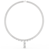 33.3 CT Emerald Cut Moissanite Necklace in 9K Gold/925 Silver |WOKE