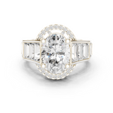 0.152 CT Round Cut Lab Grown Diamond Ring| WOKE
