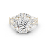 3.14 CT Round Cut Lab Grown Diamond Ring