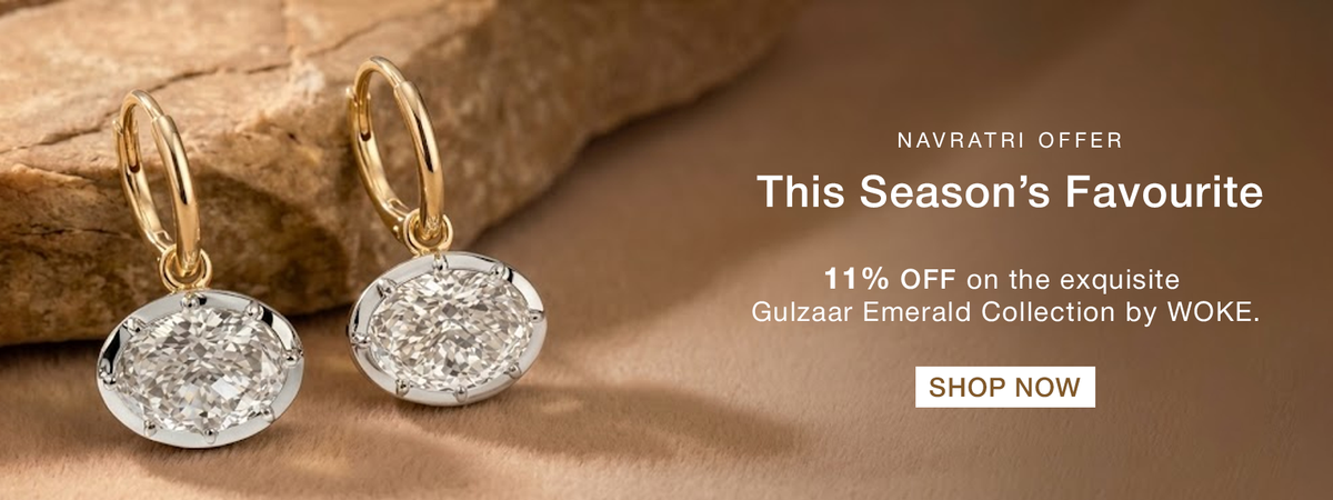 Navratri Offer - 11% off the Gulzaar Emerald Collection by WOKE