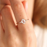 2 carat oval with 20 cent pave moissanite ring | Moissanite ring in gold and 925 sterling silver| GRA certified moissanites