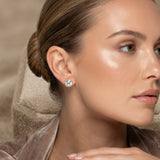 Old Mine European Cut Moissanite Studs in 9K Gold/925 Silver |WOKE
