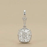 3 CT Old Mine Cushion Cut Moissanite Ring in 9K Gold/925 Silver |WOKE