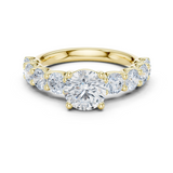 1.5 CT Round Moissanite Ring in 9K Gold/925 Silver |WOKE