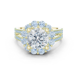 3.14 CT Round Cut Lab Grown Diamond Ring