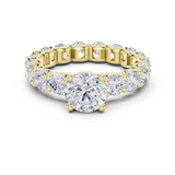2.8 CT Round Moissanite Ring in 9K Gold/925 Silver |WOKE