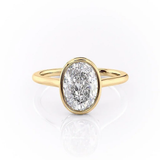 OVAL CUT RUBOVER MOISSANITE WITH HIDDEN HALO | WOKE