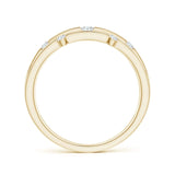Lab-Grown Triple Row Dotted Diamond Orbit Ring| WOKE