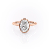 OVAL CUT RUBOVER MOISSANITE WITH HIDDEN HALO | WOKE