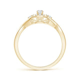 Lab-Grown-Pave-Set Round Halo Diamond Infinity Promise Ring| WOKE