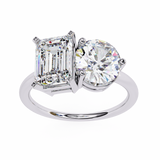 WOKE™ Toi-et-moi ring 2.70 CARAT VVS-EF Lab Grown Diamond in 9K/14K/18k Gold