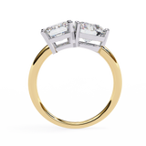 WOKE™ Toi-et-moi ring 2.70 CARAT VVS-EF Lab Grown Diamond in 9K/14K/18k Gold