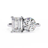 WOKE™ Toi-et-moi ring 2.70 CARAT VVS-EF Lab Grown Diamond in 9K/14K/18k Gold