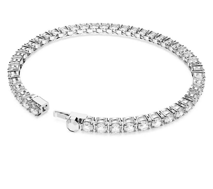 IGI certified LGD Round cut Tennis Bracelet | in 925 sterling silver and 14k gold | Certified LGD