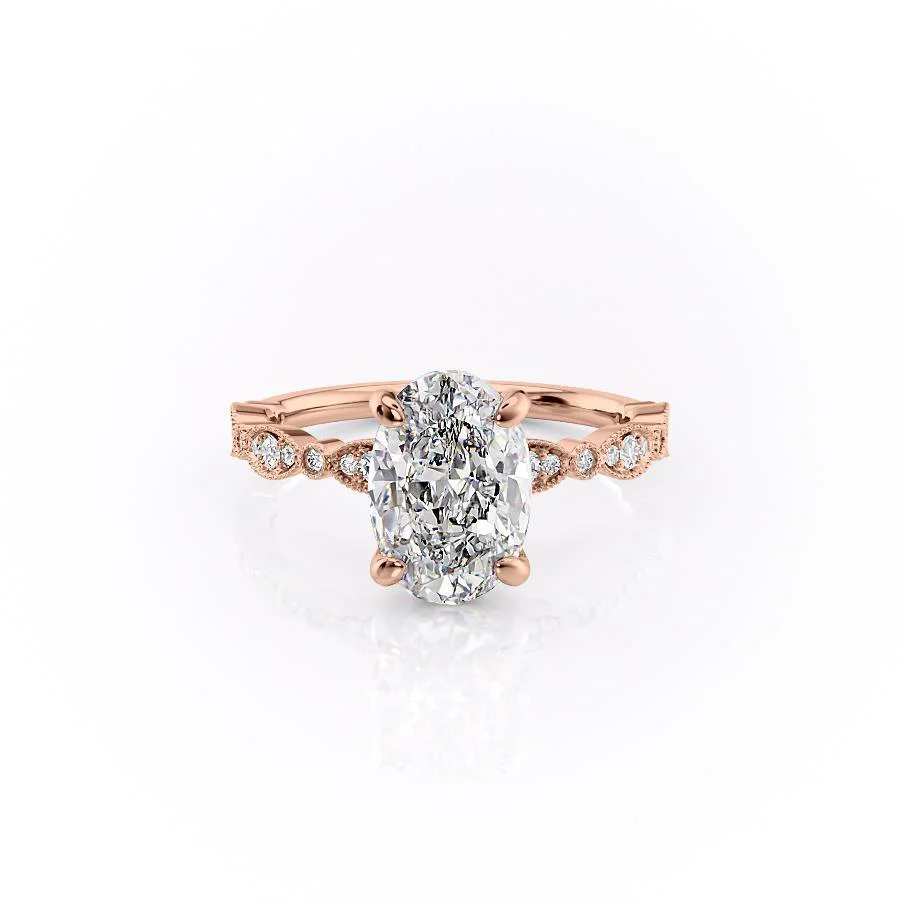 2.20 CT OVAL CUT MOISSANITE ENGAGEMENT RING, VINTAGE DESIGN| WOKE