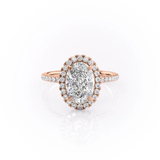 OVAL CUT MOISSANITE ENGAGEMENT RING, HALO | WOKE